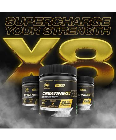 PVL Creatine X8 - Advanced Creatine Monohydrate Powder - Amino Acid Boosted Creatine Powder - Workout Supplement - Zero Sugars or Fillers -249 g - 30 Serving - Buy Online on SooperMarket.com