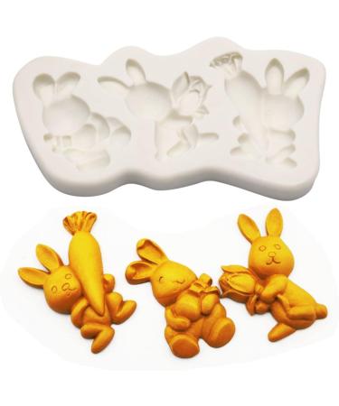 Rabbit Carrot Silicone Mold for Homemade Chocolate Make Easter Gifts for Children High Temperature Resistance Carrot Molds for Chocolate Baking Fondant Multi-color - Buy Online on SooperMarket.com
