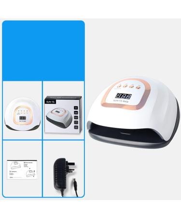 Felenny 220W UV LED Nail Dryer Lamp | Fast Gel Polish Curing | 4 Timer Settings | Auto Sensor | Professional Nail Art Design - Buy Online on SooperMarket.com