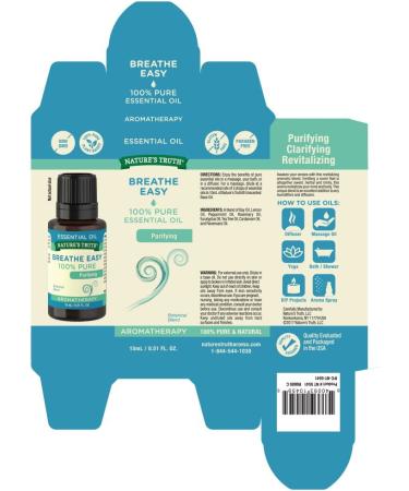 Nature's Truth Breathe Easy Essential Oil 0.51 Fl Oz - Clear (NT5541) - Buy Online on SooperMarket.com