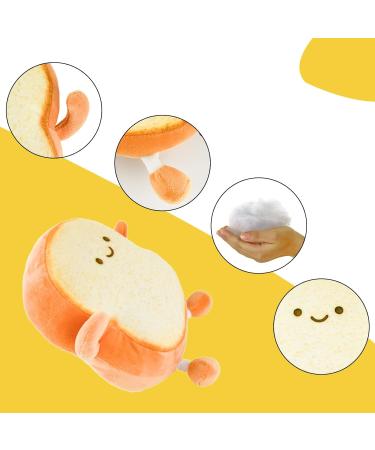 Auptiz Toast Bread Pillow Soft Plush Toy - 3D Funny Bread Shape Cartoon Doll Sofa Pillow (19 x 18 x 3cm) - Buy Online on SooperMarket.com