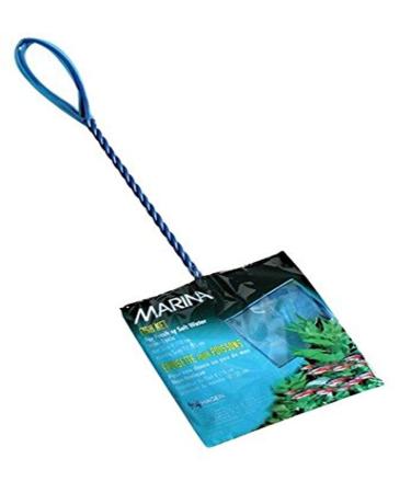 Marina Fine Soft Mesh Fish Net with Plastic Coated Handle 10 cm/ 4-inch Blue 10 cm / 4 Inch