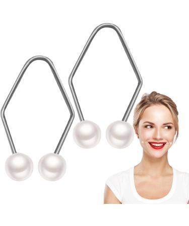 Ehoter Dimple Makers Face Dimple Trainer Dimple Trainer for the face Dimple Makers for Face Smile Beauty Exerciser Facial Smile Maker Trainer (White)