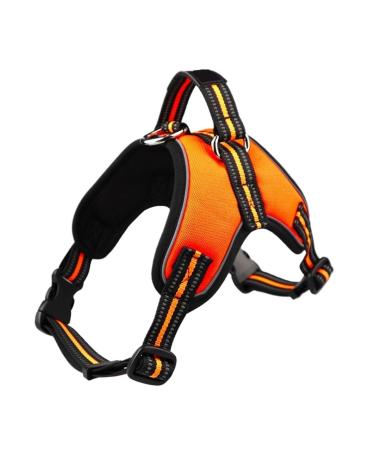 Dog harness Tailup Pet Products Adjustable reflective vest for go for puppies network dishes for small and medium -sized dogs (color: orange size: xxl) xxl orange