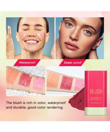 Ofanyia Cream Blush Stick - Multi-Use Lip and Cheek Tint - Velvet Matte Texture - Cruelty Free - (02# Hot Red) - Buy Online on SooperMarket.com