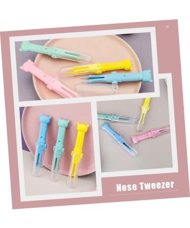 Healeved 10pcs Baby Nasal Booger Clip & Ear Cleaning Tools Set - Safe Round Nose Tweezers for Nursing Care - Buy Online on SooperMarket.com