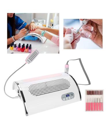 Salmue 3 in 1 Nail Dryer Vacuum Cleaner & Manicure Tool Set - UV Lamp, Dust Extraction, LED Light - Ideal for Gel Nails - Buy Online on SooperMarket.com