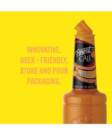 Finest Call Mango Puree 1 Litre - Premium Fruit Puree for Cocktails, Cooking & Baking - Buy Online on SooperMarket.com