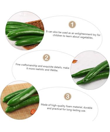 Abaodam 20 Pcs Cucumber Model Green Plants Lifelike Vegetables Realistic Vegetable Window Fake Cucumber Greenx2pcs 24X3CMx2pcs - Buy Online on SooperMarket.com