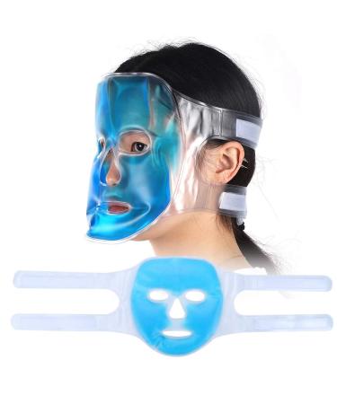 Reusable Hot Cold Gel Facial Mask - Skin Tightening & Fatigue Relief | Eye Relaxation & Cooling Therapy - Buy Online on SooperMarket.com