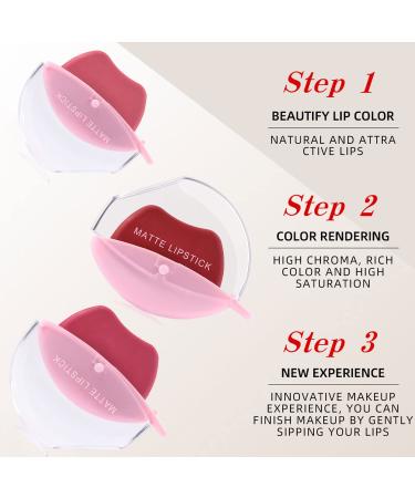 Kaynest 4 Colors Matte Lipstick Set - Long Lasting, High Pigmented, Waterproof Lip Gloss - Lazy Lip Makeup (Set-D) - Buy Online on SooperMarket.com