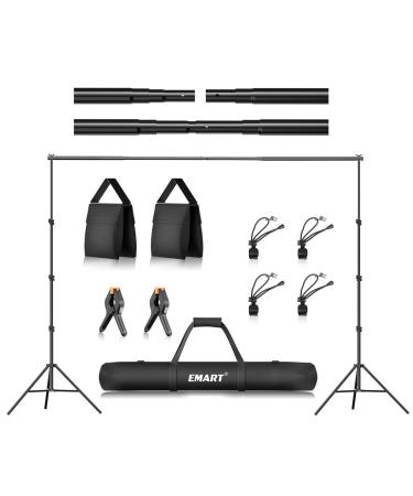 EMART 8.5 x 10 ft Photo Backdrop Stand, Adjustable Photography Muslin Background Support System Stand for Photo Video Studio 10x8.5ft stand Stand only