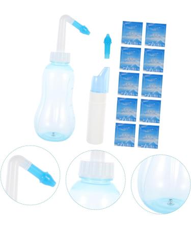 Nasal Cleaner for Adults - Portable Tea Kettle Plastic Cleaner Set for Sinus Rinse & Nose Flusher - Buy Online on SooperMarket.com