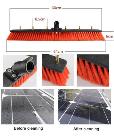 photovoltaic cleaner window cleaning pole 3.6-11m Window Cleaning Pole Water Fed Telescopic Brush Extendable Cleaner Conservatory Roof Photovoltaic Panel Cleaning Tool / 9m / 30ft - Buy Online on SooperMarket.com