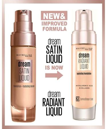 Maybelline Dream Radiant Liquid Make-up No. 20 Cameo 30ml - Buy 2 Pack | International Shipping Available - Buy Online on SooperMarket.com