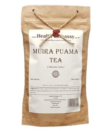 Health Embassy Muira Puama Tea | Ptychopetalum Olacoides | Muira Puama corce Tisane 50g