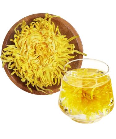 SIJIYUNLI-Golden Chrysanthemum 20g/0.7oz Non caffeinated loose tea floral tea suitable for people with breath clearing internal heat White Chrysanthemum Flower Tea Flower Tea