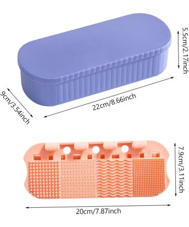 3-in-1 Makeup Brush Cleaner & Organizer - Portable Cleaning Mat for Flawless Cosmetics | International Shipping - Buy Online on SooperMarket.com