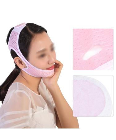 Weight Loss Slimming Mask Face Belt for Woman Face Care(M Blue)