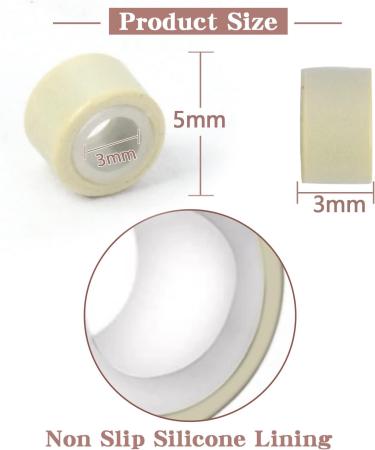Vlasy 400 Pcs Silicone Micro Rings for I Tip Hair Extensions 5mm Micro Nano Beads Micro Links Hair Beads (Blonde) Micro-5mm-400Pcs Blonde - Buy Online on SooperMarket.com