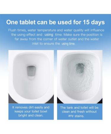 KIISIISO 12-Pack Toilet Bowl Cleaner Tablets - Automatic Tank Cleaner with Sustained Release Technology for White Bathroom - Buy Online on SooperMarket.com