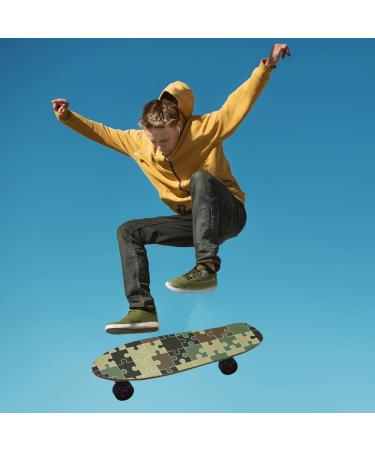 Colorful Camouflage Skateboard Grip Tape - 9 x 33 Sheet for Scooter Deck | High-Quality Sand Paper - Buy Online on SooperMarket.com