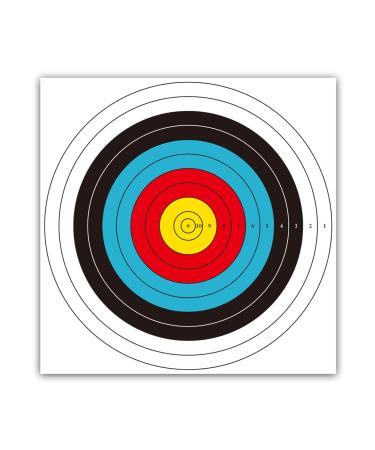 THREE ARCHERS Targets Paper Standard Archery 40cm 10 Ring Arrow Targets for Hunting & Shooting Archery Accessories for Target Practice 30