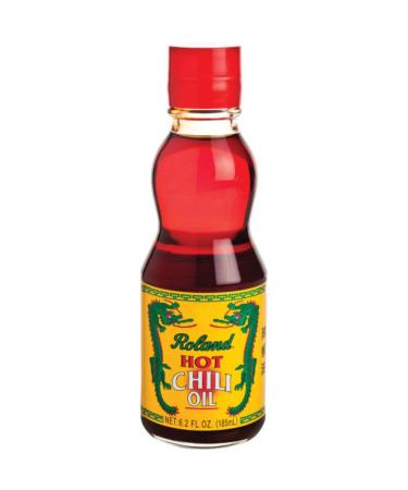 Roland Foods Hot Chili Infused Oil, Specialty Imported Food, Red, 6.2 Ounce