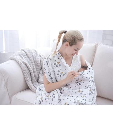Miracle Baby Muslin Swaddle Blanket for Boys and Girls - Panda Design - 110x150cm - Buy Online on SooperMarket.com