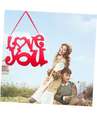 ABOOFAN Front Door Signs Door Wall Decoration Sign Valentine's Day Pendant Listing Background Wall Panel - Buy Online on SooperMarket.com
