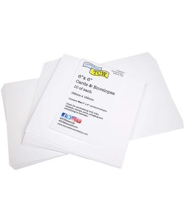 Crafters Workshop Card/Envelope 6X6 10/PKG  6 x 6  White