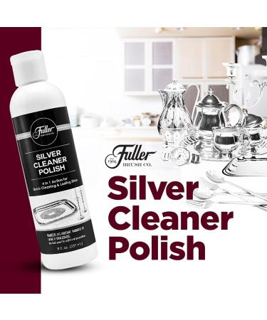 Fuller Brush Silver Cleaner Polish - 8 Fl Oz - Safely Cleans Tarnish on Silver Plate, Sterling, Chrome & Antique Silver - Buy Online on SooperMarket.com