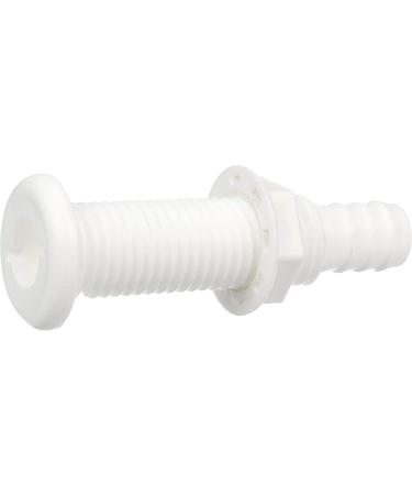 Seachoice 3/4 ID Polypropylene Extra Long Thru-Hull Connector - White Finish - Buy Online on SooperMarket.com