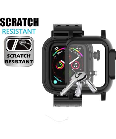 Realproof Waterproof Apple Watch Case 44MM Series 6 | SE | 5 | 4 with 3PCS Premium Soft Silicone Band  Dropproof Shockproof Impact Resistant Rugged Protective iWatch Case Bulit-in Screen Protector - Buy Online on SooperMarket.com