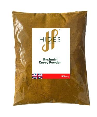 Hides Fine Foods - Kashmiri Curry Powder 500g - GMO Free - Suitable for Vegetarians - Indian Spice Mix - Kashmiri Chillies - Curry - Takeaway - Fakeaway