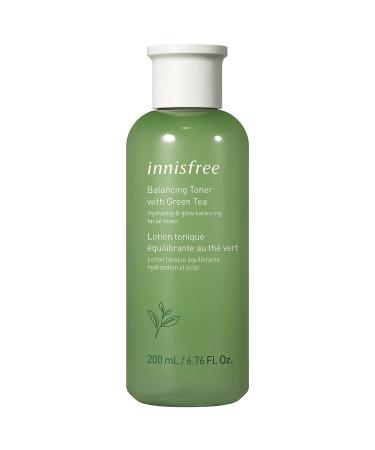innisfree Green Tea Moisture Balancing Toner Hydrating Face Treatment, 6.76 Fl Oz (Pack of 1)
