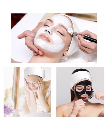 Merkaunis 200 Piece Disposable Spa Facial Headbands | Elastic Makeup Headband for Women | Adjustable Stretch Non-Woven Hair Band - Buy Online on SooperMarket.com