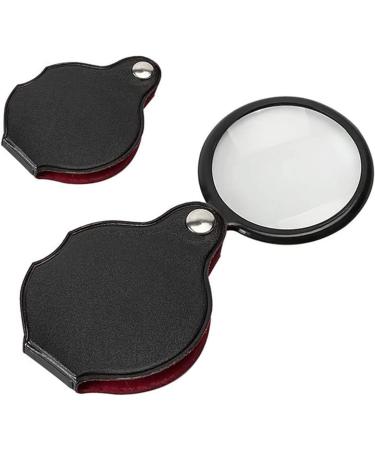 8X Mini Handheld Folding Magnifying Glass 50mm Optical Lens - Rotating Loupe for Elderly and Students - Buy Online on SooperMarket.com