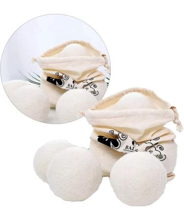 Wool Laundry Balls - Reusable Fabric Softener for Quick Drying Baby Clothing - Eco-Friendly & Sustainable Care - Buy Online on SooperMarket.com