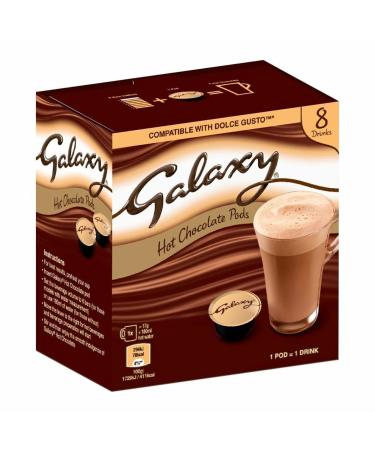 Galaxy Hot Chocolate - Dolce Gusto Compatible Pods - Value Bulk Box 8 Pods