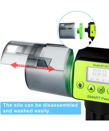 KINOEE Automatic Fish Feeder - Digital Auto Fish Feeder Aquarium Tank Timer Feeder Vacation & Weekend 2 Fish Food Dispenser - Buy Online on SooperMarket.com