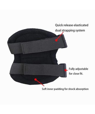 KUJOBUY Pack of 4 Tactical Combat Knee & Elbow Pads - Outdoor Sports Safety Gear with Adjustable Straps and Gel Padding - Buy Online on SooperMarket.com