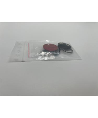 Custom Engraved Dog Tags - Push Button | Synthetic Leather | Blue Black Red Yellow | 30mm | Perfect for Control Branding - Buy Online on SooperMarket.com