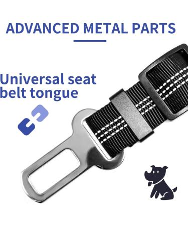 Adjustable Dog Car Seat Belt Harness Pet Safety Belt with Elastic Strap Dog Car Harness for Travel Black 20in-29in long - Buy Online on SooperMarket.com
