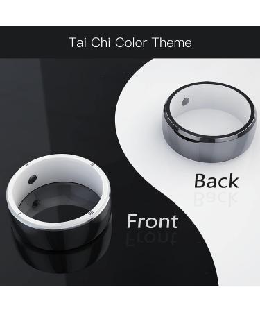 CatXQ Smart Ring for iOS Android | Health Stones, RFID Cards, USB Flash Disk | Ceramic Ring for Men Women - Black - Buy Online on SooperMarket.com