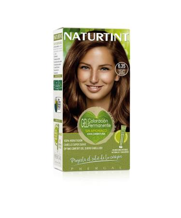 Natureint bio -based coloring without ammonia 6.35 intensive cinnamon brown 100% gray cover vegetable ingredients natural and long -lasting color 6.35.Intense Cinnamon Brown 1 piece (1 Pack)