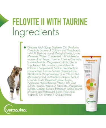 Felovite II with Taurine (2.5 oz) - Premium Cat Supplement by EVSCO - Buy Online on SooperMarket.com