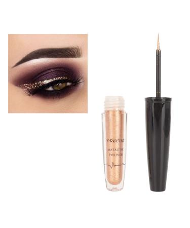 Metallic Eyeliner Pen Lasting Flexible Smudge Proof Liquid Glitter Eyeliner Colored Sparkle Eye Liner Pen Waterproof Smudge Proof High Pigmented Create Charming Bright Eyes