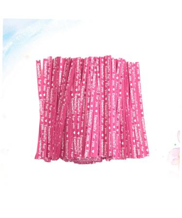 IMIKEYA 3000 Pcs Ties for Party Bags Paper Ties Zip Cable Ties Parties Decorative Ties Chocolate Bags Ties Treat Bag Ties Bendable Ties Hat Shaper Insert Zip-Ties Candy Lollipop Ribbon Rosyx3pcs 9X0.4cmx3pcs - Buy Online on SooperMarket.com