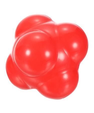 PATIKIL Reaction Balls Agility Trainer, Silicone Bounce Balls for Baseball Hand-Eye Coordination Reaction Training, Speed Reflex Red